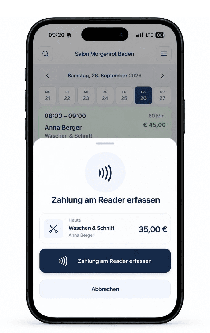 Zahlung erfassen