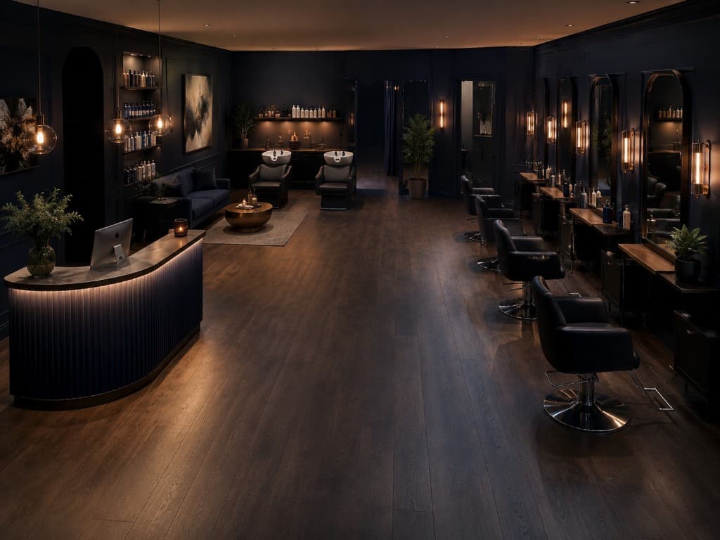 Friseursalon mit mehreren Arbeitsplätzen