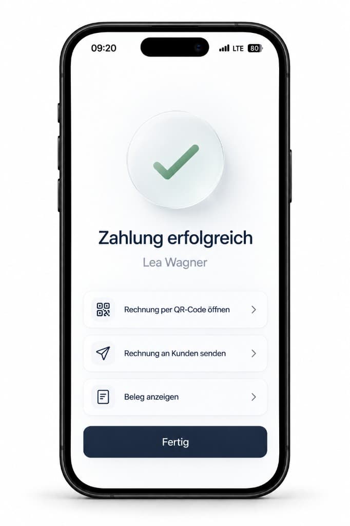 Zahlung am Nachmittag